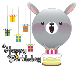 Playful Rabbit sticker #591631