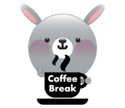 Playful Rabbit sticker #591632