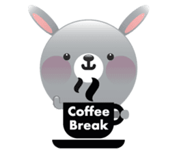 Playful Rabbit sticker #591632