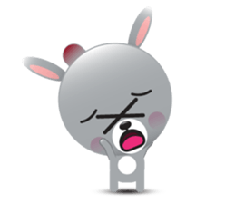 Playful Rabbit sticker #591633