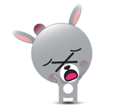 Playful Rabbit sticker #591633