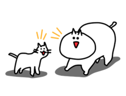 Unbalanced cat sticker #591854