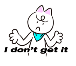 Cat to worry about  (English) sticker #591885