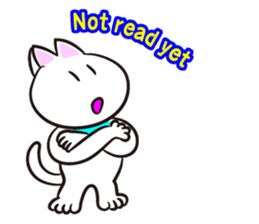 Cat to worry about  (English) sticker #591886