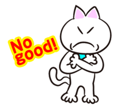 Cat to worry about  (English) sticker #591895