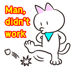 Cat to worry about  (English) sticker #591897