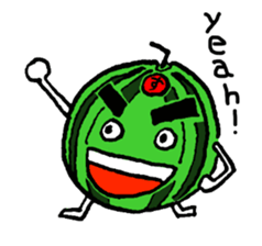Tama-chan the Watermelon (English) sticker #592157