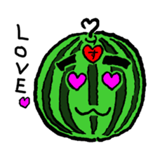 Tama-chan the Watermelon (English) sticker #592160