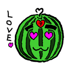 Tama-chan the Watermelon (English) sticker #592160
