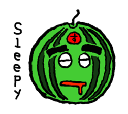 Tama-chan the Watermelon (English) sticker #592176