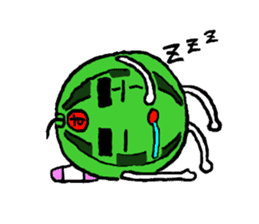 Tama-chan the Watermelon (English) sticker #592177