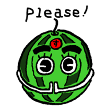 Tama-chan the Watermelon (English) sticker #592180