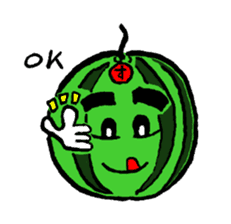 Tama-chan the Watermelon (English) sticker #592181