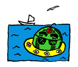 Tama-chan the Watermelon (English) sticker #592191