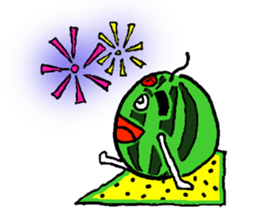 Tama-chan the Watermelon (English) sticker #592192
