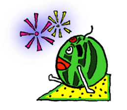 Tama-chan the Watermelon (English) sticker #592192