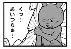 Rabbit, chick and Manga sticker #592394