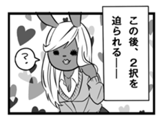 Rabbit, chick and Manga sticker #592399