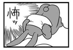 Rabbit, chick and Manga sticker #592430