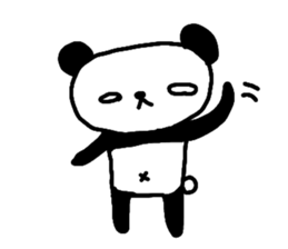 white of the eye panda sticker #593234