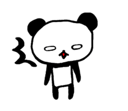 white of the eye panda sticker #593244