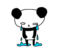 white of the eye panda sticker #593249