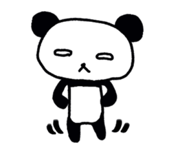 white of the eye panda sticker #593252