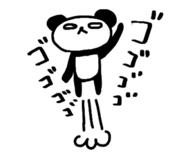 white of the eye panda sticker #593254