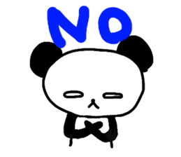 white of the eye panda sticker #593256