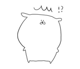 white dog sticker #593281