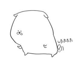 white dog sticker #593283