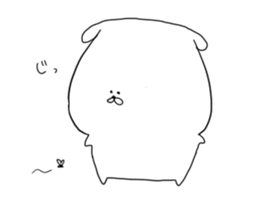 white dog sticker #593289