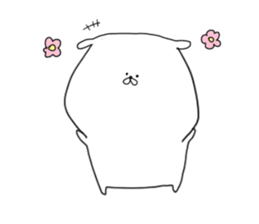 white dog sticker #593292