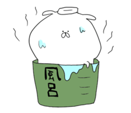 white dog sticker #593307