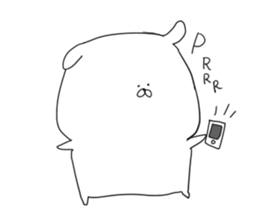 white dog sticker #593309