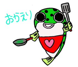 Green spotted puffer Tetsuchan sticker #593525