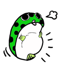 Green spotted puffer Tetsuchan sticker #593528