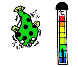 Green spotted puffer Tetsuchan sticker #593537