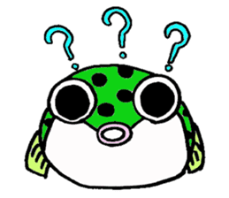 Green spotted puffer Tetsuchan sticker #593542