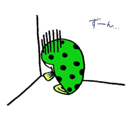 Green spotted puffer Tetsuchan sticker #593552