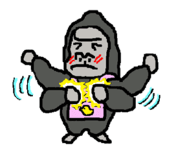 The overprotective gorilla sticker #593656