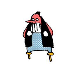 The tengu boy sticker #593787