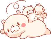 Mochi~tsu Bear Stamp sticker #594417