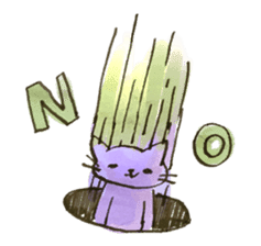 Nyannosuke the Purple Cat sticker #594635