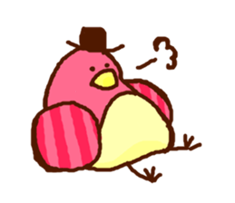 Birds' love attack sticker #594690