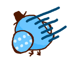 Birds' love attack sticker #594694