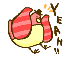 Birds' love attack sticker #594699