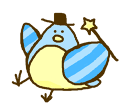 Birds' love attack sticker #594700