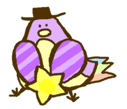 Birds' love attack sticker #594701