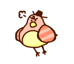 Birds' love attack sticker #594702